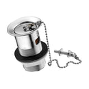 Armitage Shanks Slotted Basin Waste With Plastic Plug Chain and Stay Chrome S8800AA