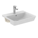 Ideal Standard Retail Connect Air 500mm Semi Recessed Basin 1 Tap Hole - White E030801