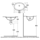 RAK Ceramics Lily 400x335mm Under Countertop Basin LILYUCVB