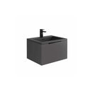 Anas Angel 790mm x 350mm x 475mm Wall Mounted Vanity Unit With Basin- Matt Grey AMBIENCE-LEDCAB-80X48-MGREY + AMBIENCE-BASIN80X48-GREY