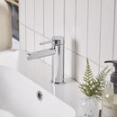Tavistock Anthem Mini Deck Mounted 1 Tap Hole Basin Mixer With Click Waste - Chrome TAN61