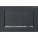 Geberit Omega30 Dual Flush Plate For 120mm Omega Cisterm Black/Gloss Chrome