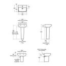 Ideal Standard I.Life S 500mm Compact One Tap Hole Washbasin - White T518501 + T519601