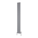 Reina Albano Vertical Aluminium Radiator - 1800x190mm - Silver A-ABN18018S