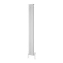 Reina Albano Vertical Aluminium Radiator - 1800x190mm - White A-ABN18018W