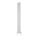 Reina Albano Vertical Aluminium Radiator - 1800mm x 190mm - White