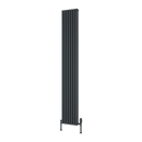 Reina Albano Vertical Aluminium Radiator - 1800mm x 270mm - Anthracite