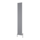 Reina Albano Vertical Aluminium Radiator - 1800mm x 270mm - Silver