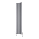 Reina Albano Vertical Aluminium Radiator - 1800x350mm - Silver A-ABN18034S