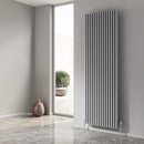 Reina Albano Vertical Aluminium Radiator - 1800mm x 590mm - Silver