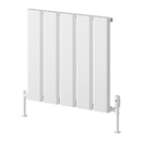 Reina Caldaro Horizontal Aluminium Radiator - 600x620mm - White A-CDR060062W