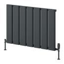 Reina Caldaro Horizontal Aluminium Radiator - 600x870mm - Anthracite A-CDR060087A