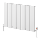 Reina Caldaro Horizontal Aluminium Radiator - 600x870mm - White A-CDR060087W