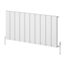 Reina Caldaro Horizontal Aluminium Radiator - 600x1245mm - White A-CDR060124W