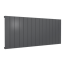 Reina Casina Flat Panel Horizontal Designer Radiator - 600x1420mm - Anthracite A-CSC6142SA
