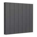 Reina Casina Double Panel Horizontal Designer Radiator - 600x660mm - Anthracite A-CSL060066AD