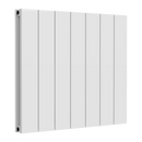 Reina Casina Double Panel Horizontal Designer Radiator - 600x660mm - White A-CSL060066WD