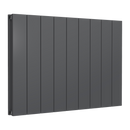 Reina Casina Double Panel Horizontal Designer Radiator - 600x850mm - Anthracite A-CSL060085AD