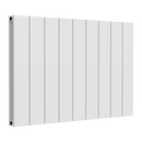 Reina Casina Double Panel Horizontal Designer Radiator - 600x850mm - White A-CSL060085WD