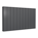 Reina Casina Double Panel Horizontal Designer Radiator - 600x1040mm - Anthracite A-CSL060104AD