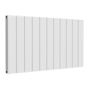 Reina Casina Double Panel Horizontal Designer Radiator - 600x1040mm - White A-CSL060104WD