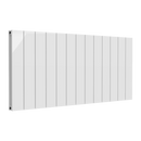 Reina Casina Double Panel Horizontal Designer Radiator - 600x1230mm - White A-CSL060123WD