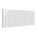 Reina Casina Double Panel Horizontal Designer Radiator - 600x1420mm - White A-CSL060142WD