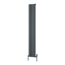 Reina Gio Single Panel Vertical Designer Radiator - 1800x280mm - Anthracite A-GI318A