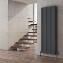 Reina Gio Double Panel Vertical Designer Radiator - 1800x660mm - Anthracite A-GI718AD