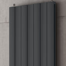 Reina Gio Double Panel Vertical Designer Radiator - 1800x660mm - Anthracite A-GI718AD