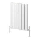 Reina Piatto Double Panel Horizontal Designer Radiator - 600x445mm - White A-PTO060044DW