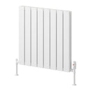 Reina Piatto Double Panel Horizontal Designer Radiator - 600x595mm - White A-PTO060059DW