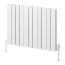 Reina Piatto Double Panel Horizontal Designer Radiator - 600mm x 820mm - White