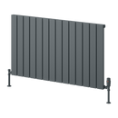Reina Piatto Single Panel Horizontal Designer Radiator - 600x1045mm - Anthracite A-PTO060104SA