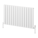 Reina Piatto Single Panel Horizontal Designer Radiator - 600x1045mm - White A-PTO060104SW