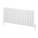 Reina Piatto Single Panel Horizontal Designer Radiator - 600x1420mm - White A-PTO060142SW