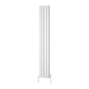 Reina Piatto Double Panel Vertical Designer Radiator - 1800mm x 295mm - White