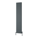 Reina Piatto Double Panel Vertical Designer Radiator - 1800x370mm - Anthracite A-PTO180037DA