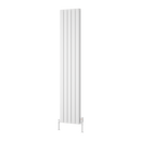 Reina Piatto Double Panel Vertical Designer Radiator - 1800mm x 370mm - White