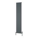 Reina Piatto Single Panel Vertical Designer Radiator - 1800mm x 370mm - Anthracite