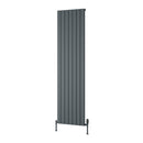 Reina Piatto Single Panel Vertical Designer Radiator - 1800x520mm - Anthracite A-PTO180052SA