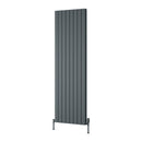 Reina Piatto Double Panel Vertical Designer Radiator - 1800x595mm - Anthracite A-PTO180059DA