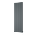 Reina Piatto Double Panel Vertical Designer Radiator - 1800mm x 595mm - Anthracite