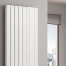 Reina Piatto Double Panel Vertical Designer Radiator - 1800mm x 595mm - White