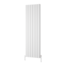 Reina Piatto Double Panel Vertical Designer Radiator - 1800mm x 595mm - White