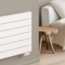 Reina Rienza Horizontal Aluminium Designer Radiator - 565mm x 1200mm - White