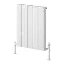 Reina Resia Horizontal Aluminium Designer Radiator - 600mm x 470mm - White