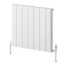 Reina Resia Horizontal Aluminium Designer Radiator - 600mm x 660mm - White
