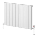 Reina Resia Horizontal Aluminium Designer Radiator - 600x850mm - White A-RSA060085W
