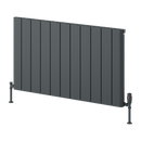 Reina Resia Horizontal Aluminium Designer Radiator - 600mm x 1040mm - Anthracite